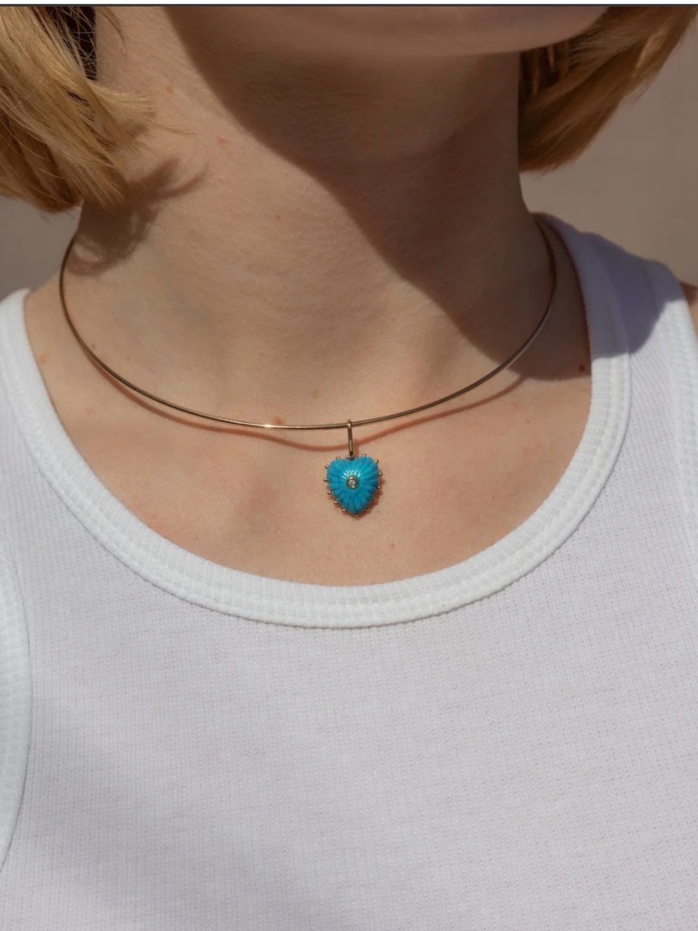 Turquoise Heart Pendant only originally 95.oo
